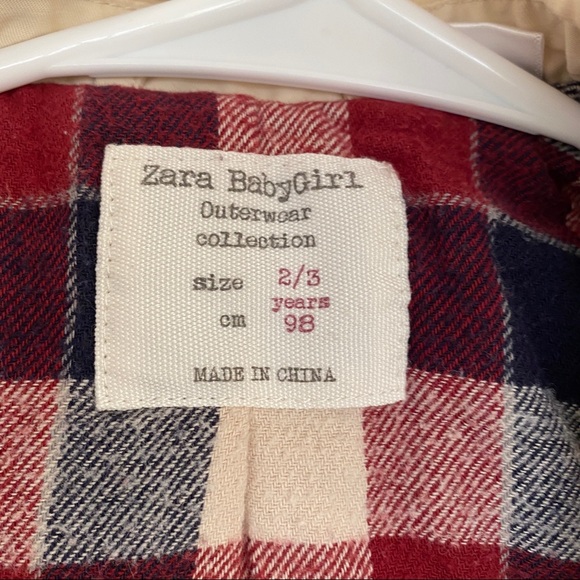 Zara Girls Winter Rain Trench Coat - Picture 5 of 8